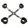 Nocturnal Conector Hog Tie Justerbar Læder Sort