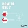 Vibrador de rosa Teazers com dildo com impulso