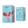 Vibrador de rosa Teazers com dildo com impulso