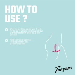 Vibrador portátil com controlo remoto Teazers
