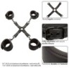 Nocturnal Conector Hog Tie Podesivi Kožni Crni