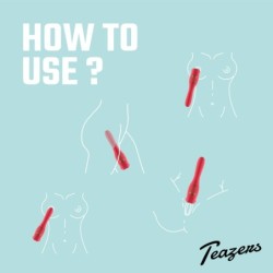 Teazers Vibrator med Klitorisstimulator Slickare