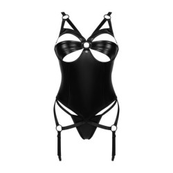 Corset i tanga Armares - Negre XS/S