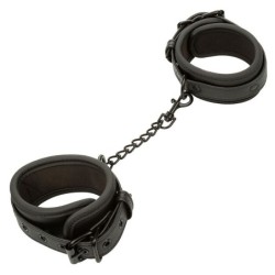 Nocturnal Menottes de Cheville Cuir Ajustable Noir