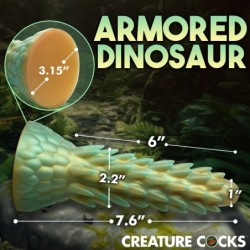 Stegosaurus Piikikäs Liskodildo - Vihreä