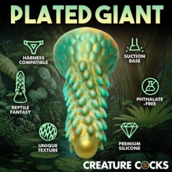 Stegosaurus Piikikäs Liskodildo - Vihreä