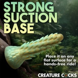 Dildo de Réptil com Espigões Estegossauro - Verde