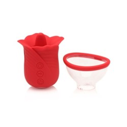 Stimolatore clitorideo a suzione e vibratore Lily Lover