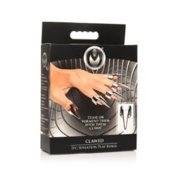 Femdelad Sensationsklo-ringar - Silver