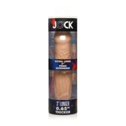 Izjemno dolg tulec za penis JOCK 3'' - Bež
