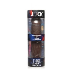 Izjemno dolg nastavek za penis JOCK 3'' - Rjava