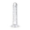 Dildo de gelatina sin bolas - 14 cm