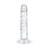 Dildo de gelatina sin bolas - 14 cm