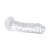 Dildo de gelatina sin bolas - 14 cm