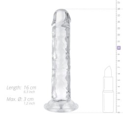 Dildo de gelatina sin bolas - 14 cm