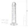 Dildo de gelatina sin bolas - 14 cm