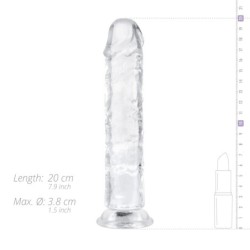 Dildo od želatine bez kuglica - 18 cm