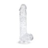 Żelowy dildo z kulkami - 13,5 cm