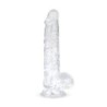 Dildo din gelatină cu bile - 13,5 cm