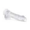 Želejev dildo s kroglicami - 15 cm