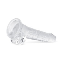 Dildo de gelatină cu bile - 17 cm
