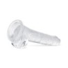 Dildo in gelatina con palline - 17 cm