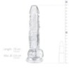 Dildo de gelatină cu bile - 17 cm