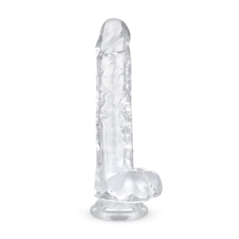 Želé dildo s guľôčkami - 19 cm