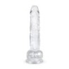 Želė dildo su kamuoliukais - 19 cm