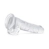 Želé dildo s guľôčkami - 19 cm