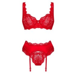 Conjunto de Tres Piezas Amor Cherris - Rojo S/M