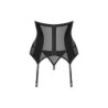 Corset Ouvert et String Chic Amoria - Noir XS/S