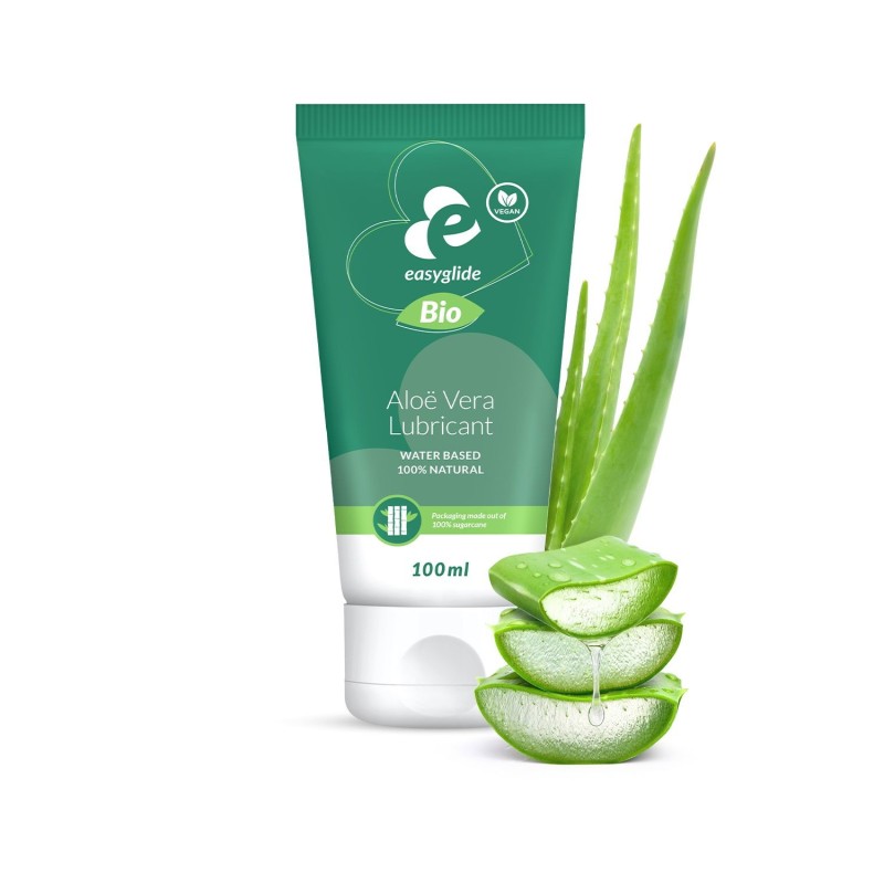 EasyGlide - Lubrifiant Bio și Natural pe Bază de Apă cu Aloe Vera - 100 ml