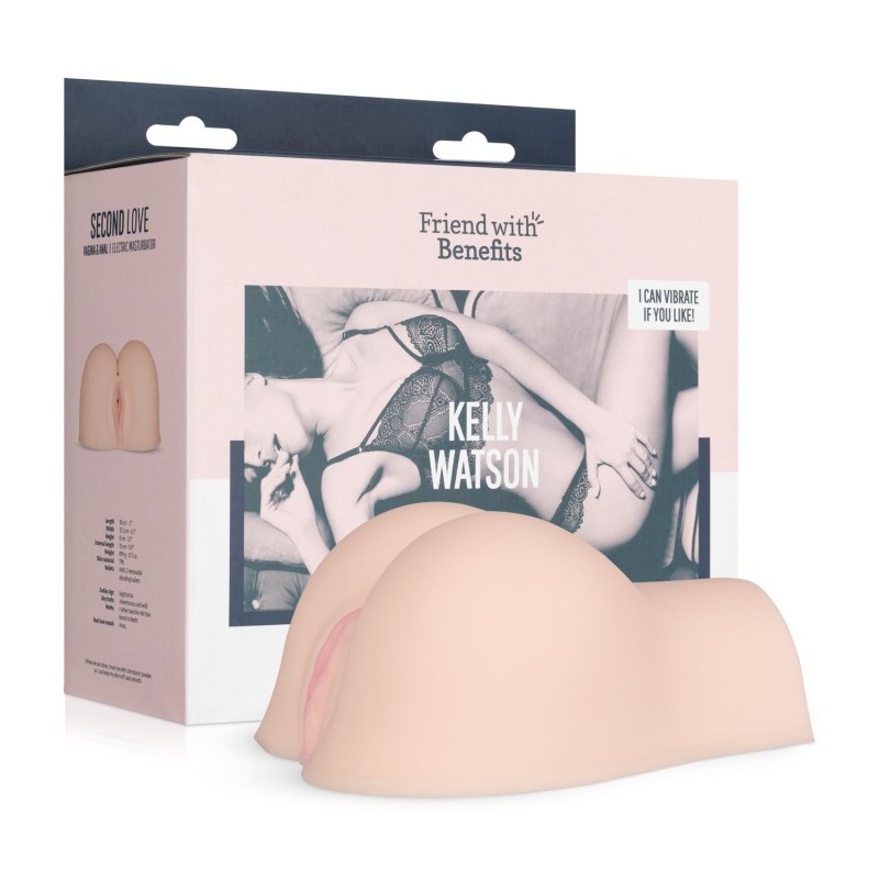 Masturbador Realista con Vibrador Bala