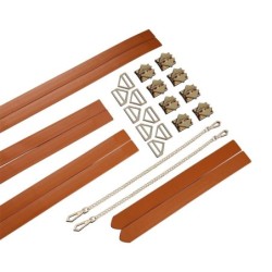 Set van Bondage en Fixatie - bruin