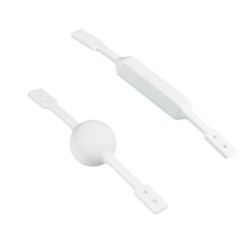 Knebel mit Ball und Knebel-Set - braun