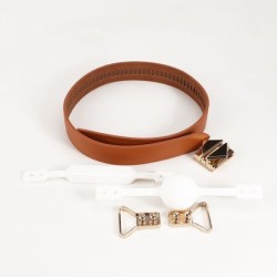 Bal knevel en knevel set - bruin