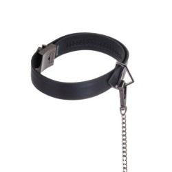 Coleira com Conjunto de Trela - preto