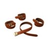8-delige Bondage Riem Set - bruin