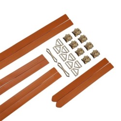 Set de Fixare cu 8 Curele de Legare - maro