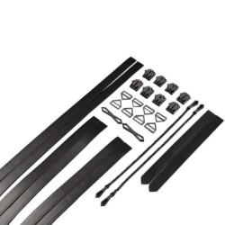 8-delige Bondage Riem Set - zwart