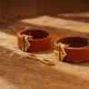 Ensemble de menottes de cheville et de poignet - marron