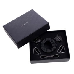 Enkel- en polsboeien set - zwart