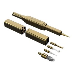 Estimulador de cócegas para flerte de 5 cabeças - Dourado