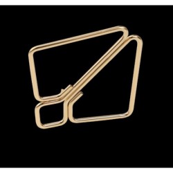 Pinzas para pezones con colgante pesado - oro