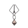 Nippelklemmen met zware hanger - grijs