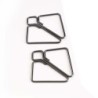 Nippelklemmen met zware hanger - grijs