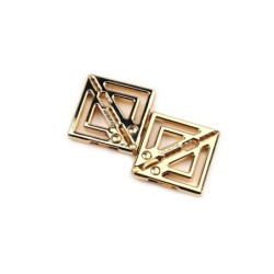 Reguliuojami spenelių spaustukai su šviesos pakabuku - aukso spalvos