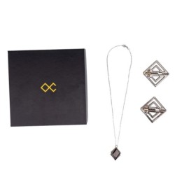 Pinces à tétons ajustables avec pendentif lumineux - gris