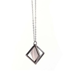 Állítható mellbimbócsipesz fényes medállal - szürke